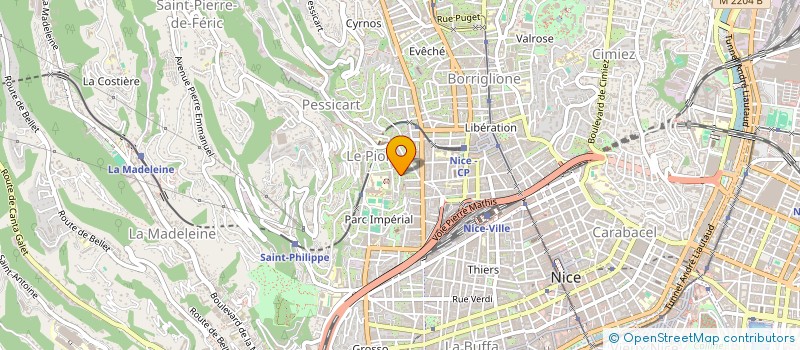localisation de l'entreprise MADAME DANAH AKISSI ATTIE à NICE