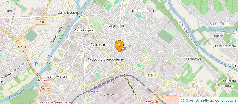 localisation de l'entreprise MADAME DANAIS JOULIN à COGNAC