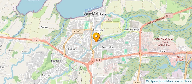 localisation de l'entreprise MADAME DANI MALUTA  BAIE-MAHAULT