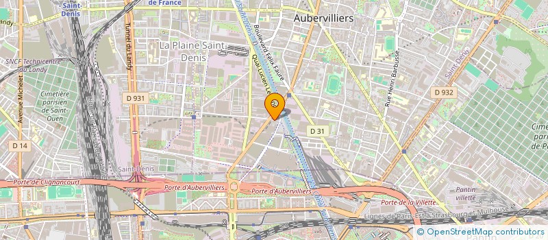 localisation de l'entreprise MADAME DANIA BENHAMMA  AUBERVILLIERS