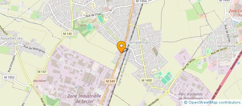 localisation de l'entreprise MADAME DANIA BOUKLI HACENE  WATTIGNIES