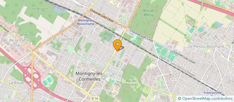 localisation de l'entreprise MADAME DANIA DAODA  MONTIGNY-LES-CORMEILLES