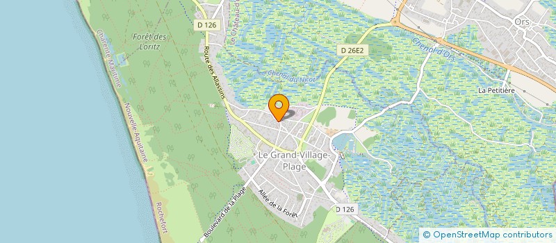 localisation de l'entreprise MADAME DANIAR MAESSILA  LE GRAND-VILLAGE-PLAGE