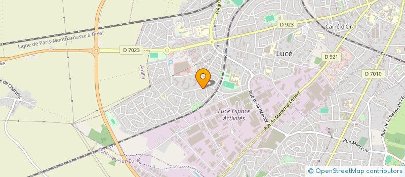 localisation de l'entreprise MADAME DANIE FOUCAULT à LUCE