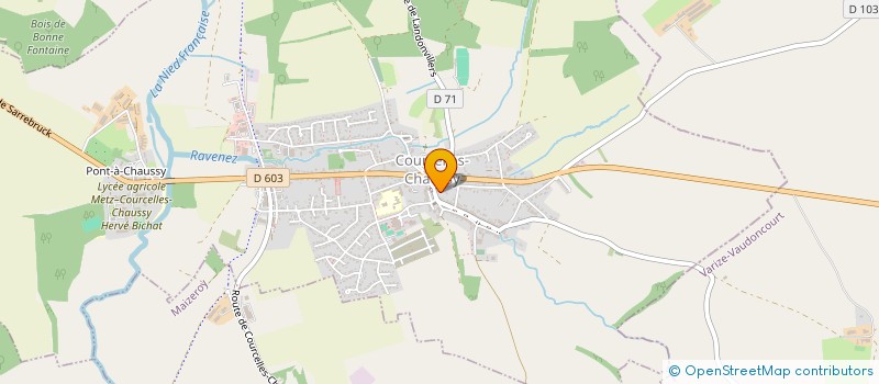 localisation de l'entreprise MADAME DANIEL BODIN à COURCELLES-CHAUSSY