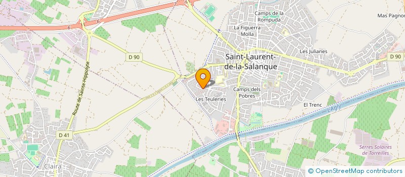 localisation de l'entreprise MADAME DANIELA CACCIATORE  SAINT-LAURENT-DE-LA-SALANQUE