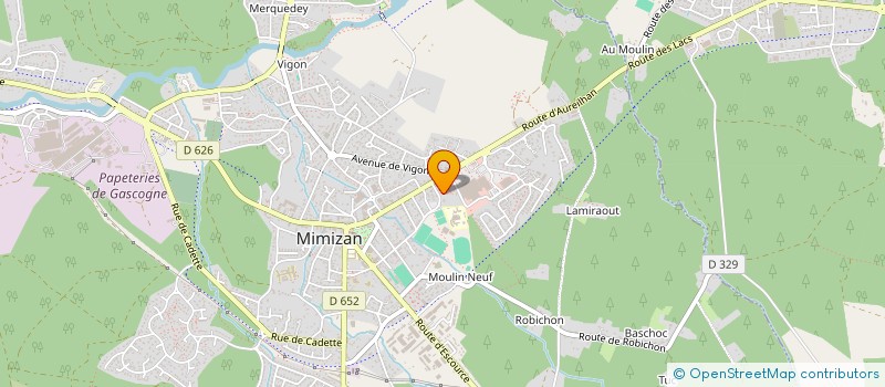 localisation de l'entreprise MADAME DANIELA CARDENAS DIAZ  MIMIZAN