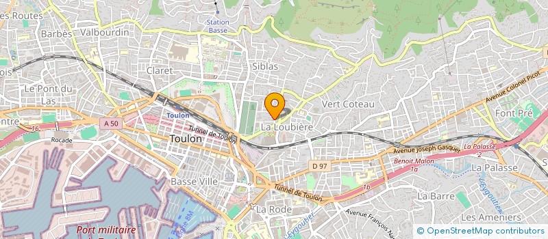 localisation de l'entreprise MADAME DANIELA CORREIA SALVADOR  TOULON