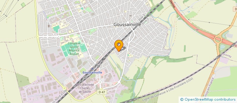 localisation de l'entreprise MADAME DANIELA CRISTINA PALAIO HENRIQUES  GOUSSAINVILLE