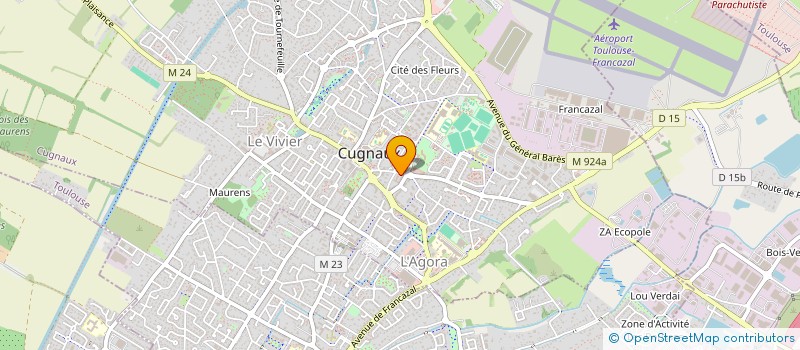 localisation de l'entreprise MADAME DANIELA FILIPA MENDES GASPAR  CUGNAUX