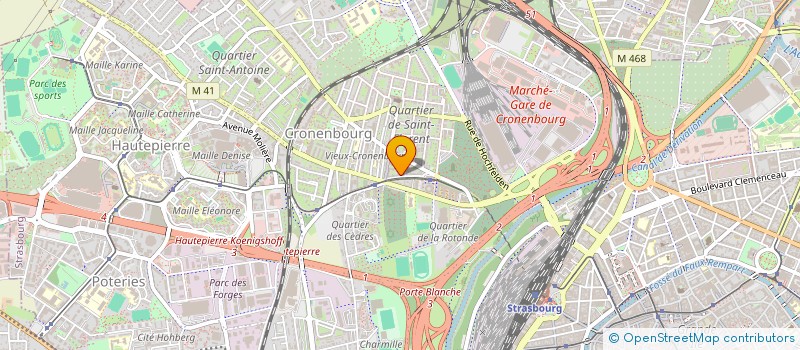localisation de l'entreprise MADAME DANIELA KRAUTH à STRASBOURG