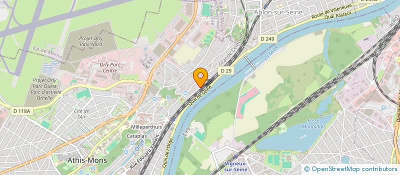 localisation de l'entreprise MADAME DANIELA LOPES DO NASCIMENTO SANTOS  ATHIS-MONS