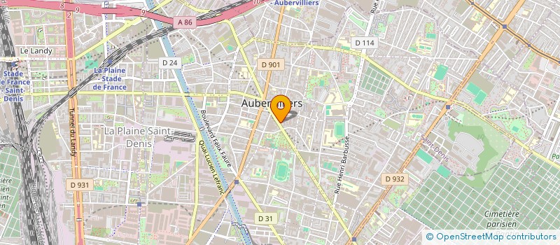 localisation de l'entreprise MADAME DANIELA MONTOYA GONZALEZ à AUBERVILLIERS