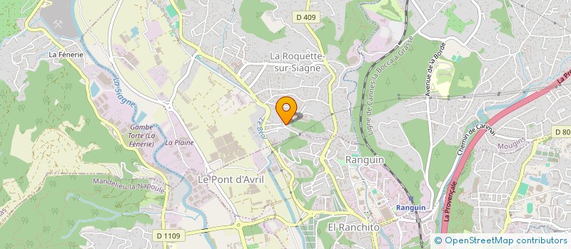 localisation de l'entreprise MADAME DANIELA OLIVEIRA FERNANDES à LA ROQUETTE-SUR-SIAGNE