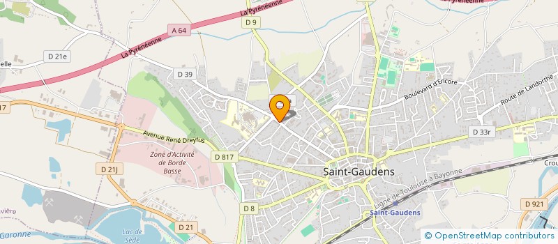 localisation de l'entreprise MADAME DANIELA PAIVA SANTOS  SAINT-GAUDENS