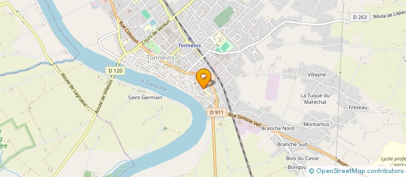 localisation de l'entreprise MADAME DANIELA PEREIRA SOUSA  TONNEINS