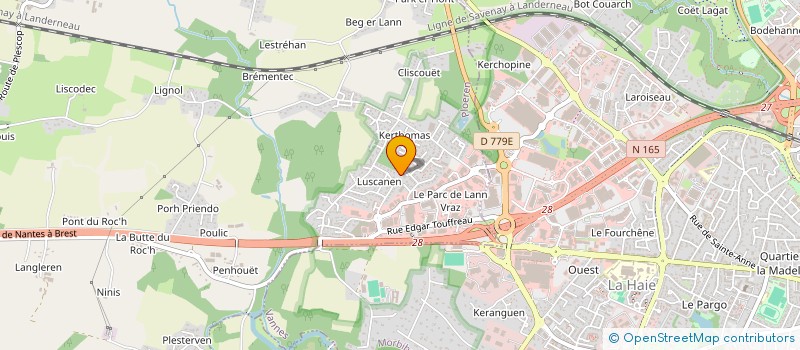 localisation de l'entreprise MADAME DANIELA PERROQUIN  PLOEREN