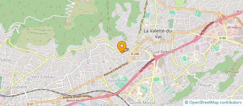 localisation de l'entreprise MADAME DANIELA RAKOTONIAINA  TOULON