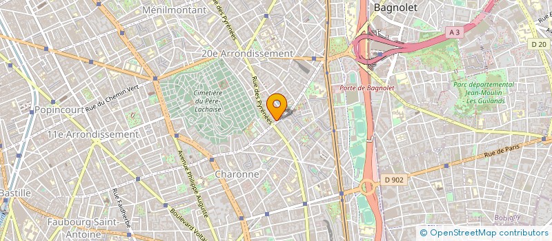 localisation de l'entreprise MADAME DANIELA REYES VANEGAS  PARIS