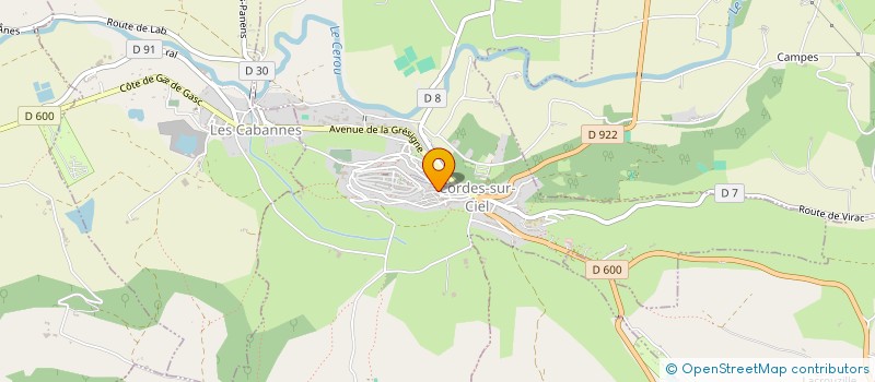 localisation de l'entreprise MADAME DANIELA RODARTE SILVA VILELA à CORDES-SUR-CIEL