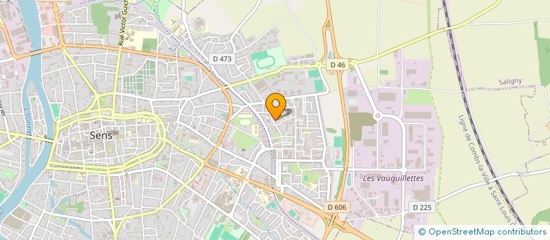 localisation de l'entreprise MADAME DANIELA SALES MORAIS  SENS