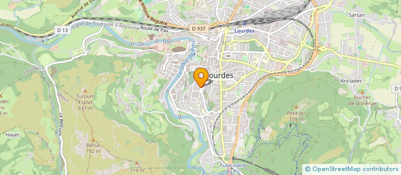 localisation de l'entreprise MADAME DANIELE ABBADIE  LOURDES