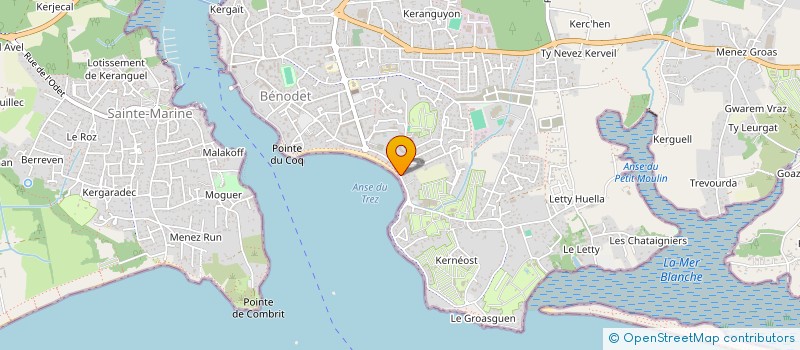 localisation de l'entreprise MADAME DANIELE ABSIL  BENODET