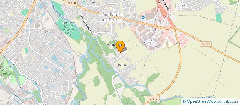 localisation de l'entreprise MADAME DANIELE ADNOT à SAINT-PARRES-AUX-TERTRES