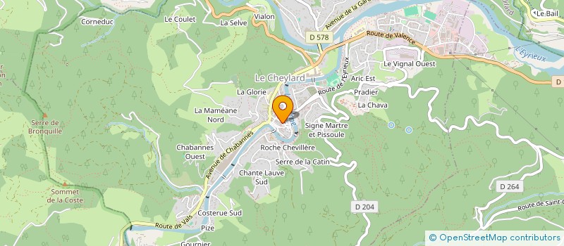 localisation de l'entreprise MADAME DANIELE AMMANN  LE CHEYLARD