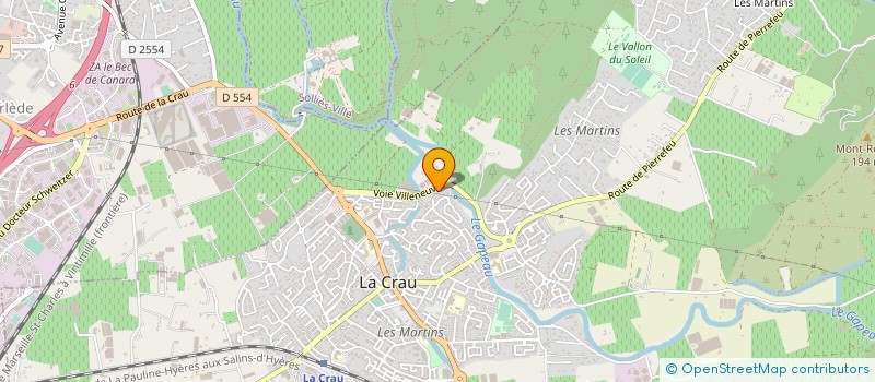 localisation de l'entreprise MADAME DANIELE ANDRE  LA CRAU