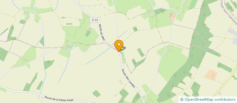 localisation de l'entreprise MADAME DANIELE AUBERT  LA HAYE-SAINT-SYLVESTRE