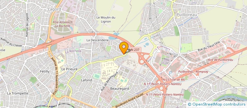 localisation de l'entreprise MADAME DANIELE AZZOPARDI  PUILBOREAU