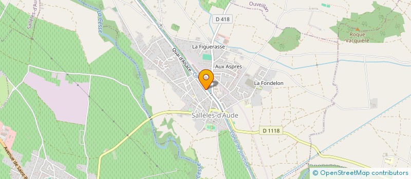 localisation de l'entreprise MADAME DANIELE BARTHEZ  SALLELES-D'AUDE