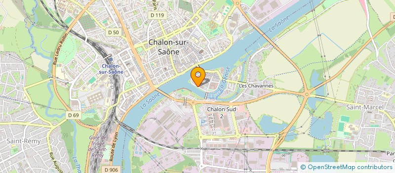 localisation de l'entreprise MADAME DANIELE BAUMANN  CHALON-SUR-SAONE