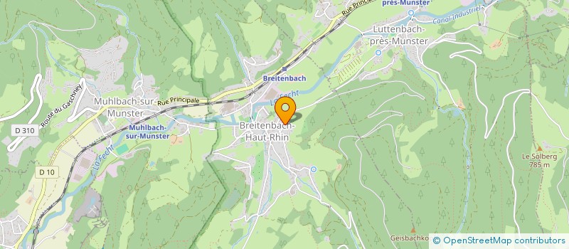 localisation de l'entreprise MADAME DANIELE BAUMANN  BREITENBACH-HAUT-RHIN