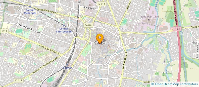 localisation de l'entreprise MADAME DANIELE BAUMANN  COLMAR