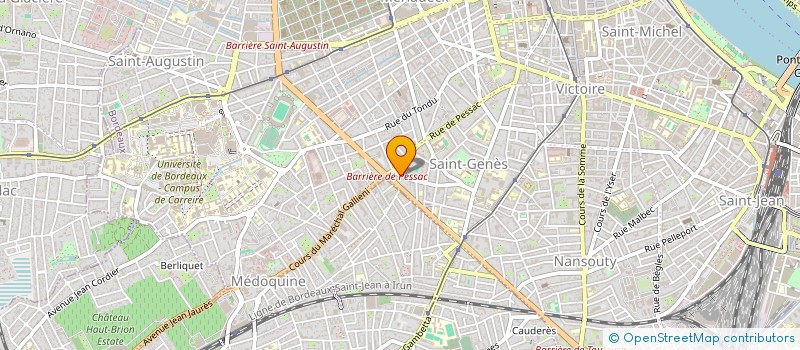 localisation de l'entreprise MADAME DANIELE BENAZET  BORDEAUX