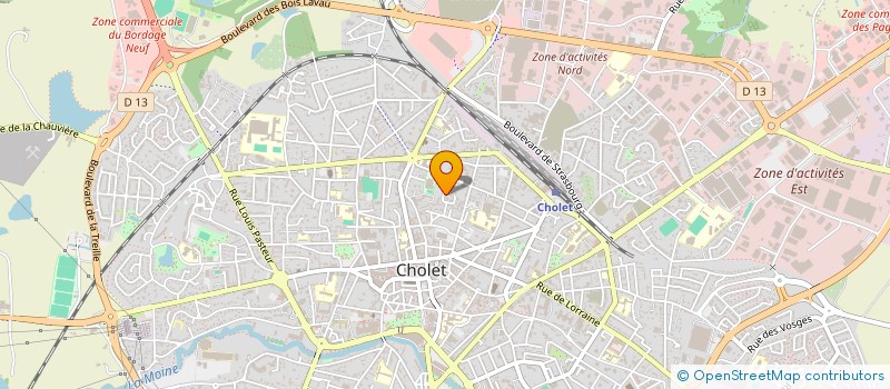 localisation de l'entreprise MADAME DANIELE BENETEAU à CHOLET