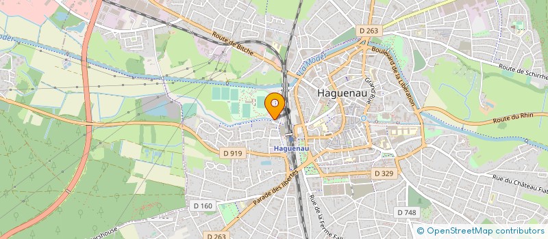 localisation de l'entreprise MADAME DANIELE BILDSTEIN  HAGUENAU