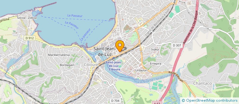 localisation de l'entreprise MADAME DANIELE BISSIERE à SAINT-JEAN-DE-LUZ