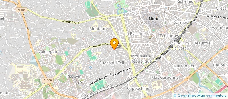 localisation de l'entreprise MADAME DANIELE BITTOUN  NIMES