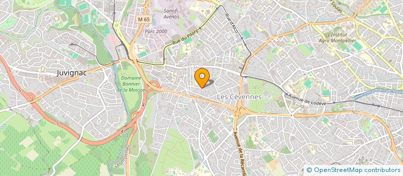 localisation de l'entreprise MADAME DANIELE BLANC à MONTPELLIER