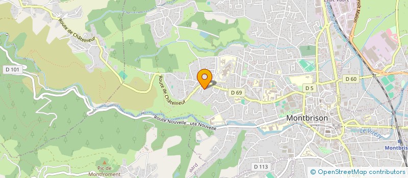 localisation de l'entreprise MADAME DANIELE BLOT  MONTBRISON