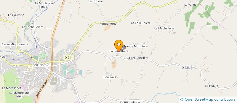 localisation de l'entreprise MADAME DANIELE BONNEL à SOURDEVAL