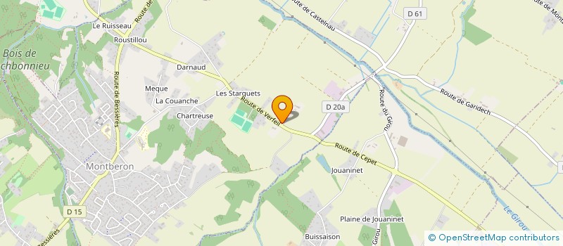 localisation de l'entreprise MADAME DANIELE BONNET  MONTBERON