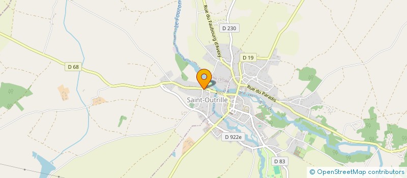 localisation de l'entreprise MADAME DANIELE BOUDINEAU  SAINT-OUTRILLE