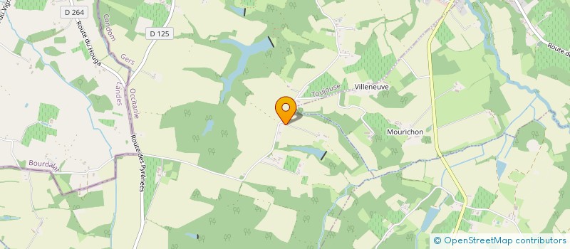 localisation de l'entreprise MADAME DANIELE BOUGUE  TOUJOUSE