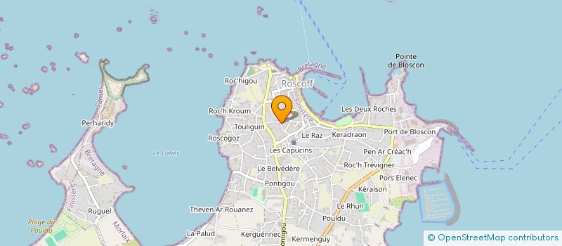 localisation de l'entreprise MADAME DANIELE BOURDON  ROSCOFF