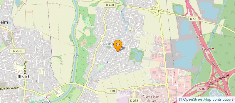 localisation de l'entreprise MADAME DANIELE BREUWSKY  SAUSHEIM
