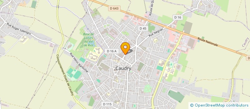 localisation de l'entreprise MADAME DANIELE CARRE  CAUDRY